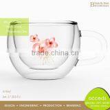 DBG-A14-100 100ml Popular Borosilicate Glass Clear Double Wall Glass Cup thumbnail-3