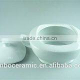 White Ceramic Porcelain Soup Tureen Large Tureen With Lid & Handles, Square Soup Tureen Pot thumbnail-2