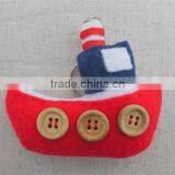 Hot Sell Felt Boat Keyring Felt Decoration Made in China