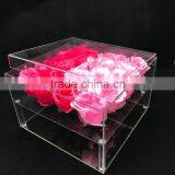 China Factory Custom Transparent Acrylic Rose Flower Box thumbnail-1