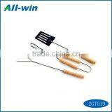 High Quality 3pcs Stainless Steel BBQ Tool Set/fork/shovel/clip thumbnail-1