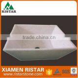 Beautiful Square Natural Marble Stone Bathroom Basins and Stone Sinks RST-SB024 thumbnail-1