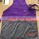 Purple Embroidered Apron With Towels thumbnail-1