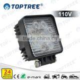 4" 27w Square Hight Brightness Waterproof Motorcycles Atv Utv Trucks Tractors Led Work thumbnail-1