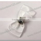 Kids shoes ribbon bow embrodery with crystal diamond