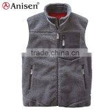 Bulk Wholesale Fleece Sherpa Weight Men Vest thumbnail-1