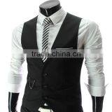 2016 Spring New Men Korean Fashion Slim Waistcoat Men Vest Western Style Suit thumbnail-2