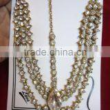 MATHAPATTI DAMINI Maang TIKA GOLD TONE CRYSTAL Hair Accessory thumbnail-1