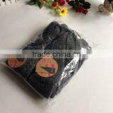 Acrylic Black Color Fashion Winter Knitted Round Neck Scarf Factory thumbnail-4