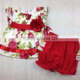 Hot Sale Summer Baby Girls Outfit 2 Pieces Boutique Clothing Set For Child Clothes Set Baby Shorts Set Girls Outfit thumbnail-4