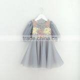 Lace Hook Flower Boutique Girl Clothing Eugen Yarn Stitching Short Sleeve Girl Dress thumbnail-6