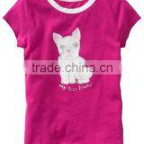 HOT PINK GIRLS T SHIRT WITH PRINT