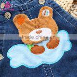 OEM Manufacturer Baby Denim Short Pants Kids Strap Jeans Pants thumbnail-2
