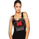 Fashion 100% Cotton Custom Screen Printed New Design Burnout Tank Top thumbnail-6