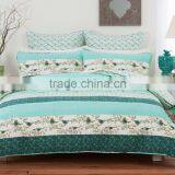 Printed Birds & Plain And Floral Panels Quilt Cover thumbnail-6