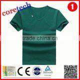 Plain Blank Mens Slim Fit V-neck T-shirt Factory thumbnail-1