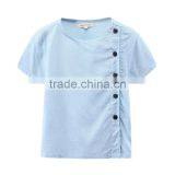 100% Cotton Unique Design Summer Newest Kid Boy Blank Shirt thumbnail-1