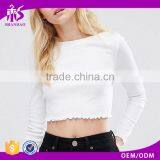 Guangzhou Shandao OEM Casual Summer Women O-neck Short Sleeve 180g 100% Cotton Cropped T-shirt thumbnail-1