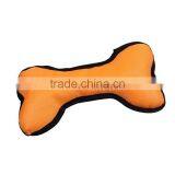 Oxford Fabric Giggle Ball Training Chew Sound Activity Squeaky Toy Bone Red Orange thumbnail-3