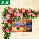 7.54ft String Fake Artificial Rose Flowers Vine Ivy Leaf Garland Floral Home Decor thumbnail-2