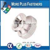 Made in Taiwan Brass Stainless Steel Solid Brass Knurled Thumb Nut thumbnail-4