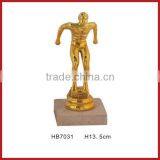 Long Jump Trophy,Trophy Plastic With Stone Pedestal Base thumbnail-1