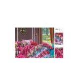 Mustard Printed Plum Queen Size 100 Cotton Custom Made Bedding Sets thumbnail-1