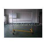 Four Wheels Office Clothes Steel Display Racks , Store Steel Clothing Frame thumbnail-1