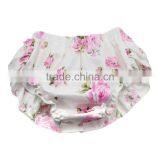 Baby Pink Flower Printed Harem With Headband for Toddler Shorts Pants thumbnail-2