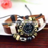 Diy Leather Wrap Woman Lady Watch Bracelet