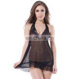 2017 New Hot Fat Women Plus Size Sexy Black Nighty thumbnail-1