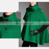 Womens Wool Poncho cashmere Jacket Winter Cloak Coat