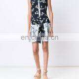 MIKA2481 Sleeveless Floral Dress With Belt