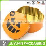 Fancy OEM Pumpkin Shaped Empty Gift or Cake Storage Tin for Easter Day's Promotion