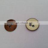 4 Hole-Cream Epoxy and Deep Copper Plastic Button thumbnail-2