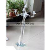 Set of Crystal Candle Holders 5 Arms Glass Candle Flame Protectors Candlestick thumbnail-5