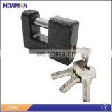 NEWMAN A1004 Wholesale Cheap Cute Iron Safety Antique Top Security Unbreakable Big Rectangular Padlocks Heavy Duty thumbnail-1