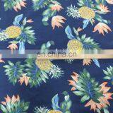 Fashional Hawaiian Printed Fabric Brushed Peach Skin Fabric For Beach Shorts/Shirt thumbnail-3
