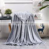 Custom Wholesale Coral Fleece Solid Color Air Conditioner Gift Blanket thumbnail-6