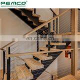 Hot Sale Home Stainless Steel Stair 4 6 8 10 Wire Rope Railing Systems Staircase Handrail Design thumbnail-6