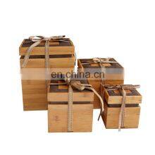 Luxury Custom Different Size High Quality Bamboo Packaging Boxes for Gift thumbnail-2