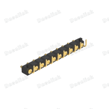 Dnenlink 3.00mm Pitch Single Row H2.5mm Right Angle Male Header DIP Type PogoPin Header With Peg thumbnail-2