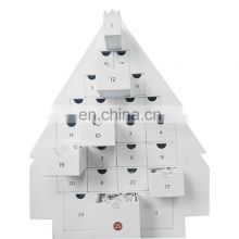 Decorative cardboard christmas tree stands counter display gift package boxes paper mache jewelry treasure gifts packaging