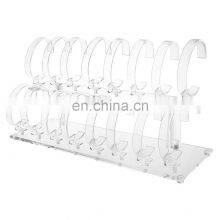 Custom 2 Layers Acrylic Watch Display Stand for Store Retail Watch Display