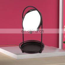 Новый дизайн двухстороннего свободностоящего туалетного зеркала с держателем для аксессуаров thumbnail-2