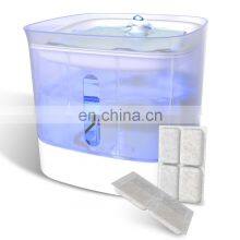 2.5L Pet Water Fountain Pet Fountain Filter Replacement Water Fountain With Intelligent Pump and LED Indicator Pet Water Bowl