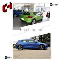 CH Double Layer Gloss Auto Front Bumper Assy Grilles Real Bumper Modified Parts Upgrade For VW Scirocco 2015 to R