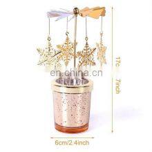 ENO Factory Customize Candlestick Decoration Rotating Rotary Candle Holder Metal Craft Rotation Candlestick thumbnail-5