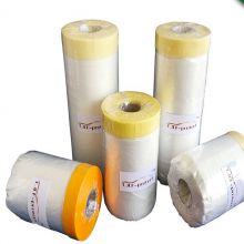 Plastic Masking Film with Tape Roll for Car