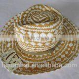 Foldable Wholesale Custom Promotional Straw Summer Sun Panama Hat thumbnail-4